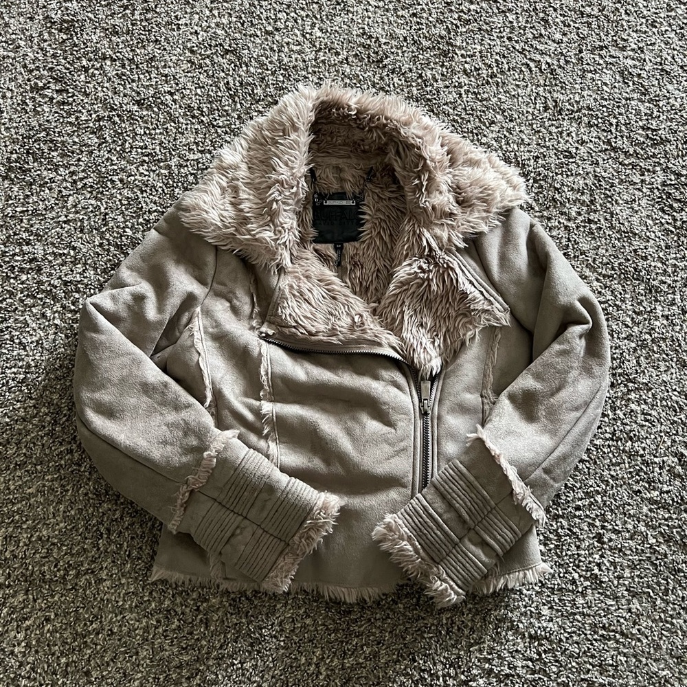 Buffalo by David Bitton suede moto jacket